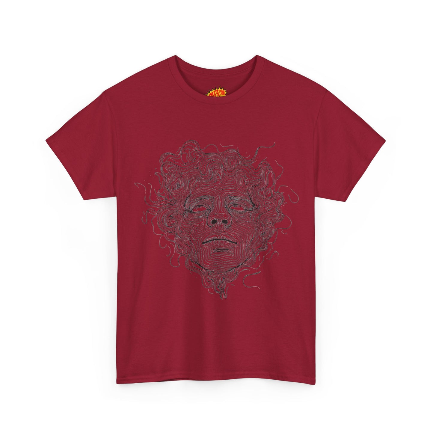 Human Face Line Drawing Graphic Art Tee Shirt *Multiple Colors*