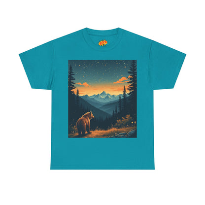 Mountain Bear Sunrise Scene T-Shirt