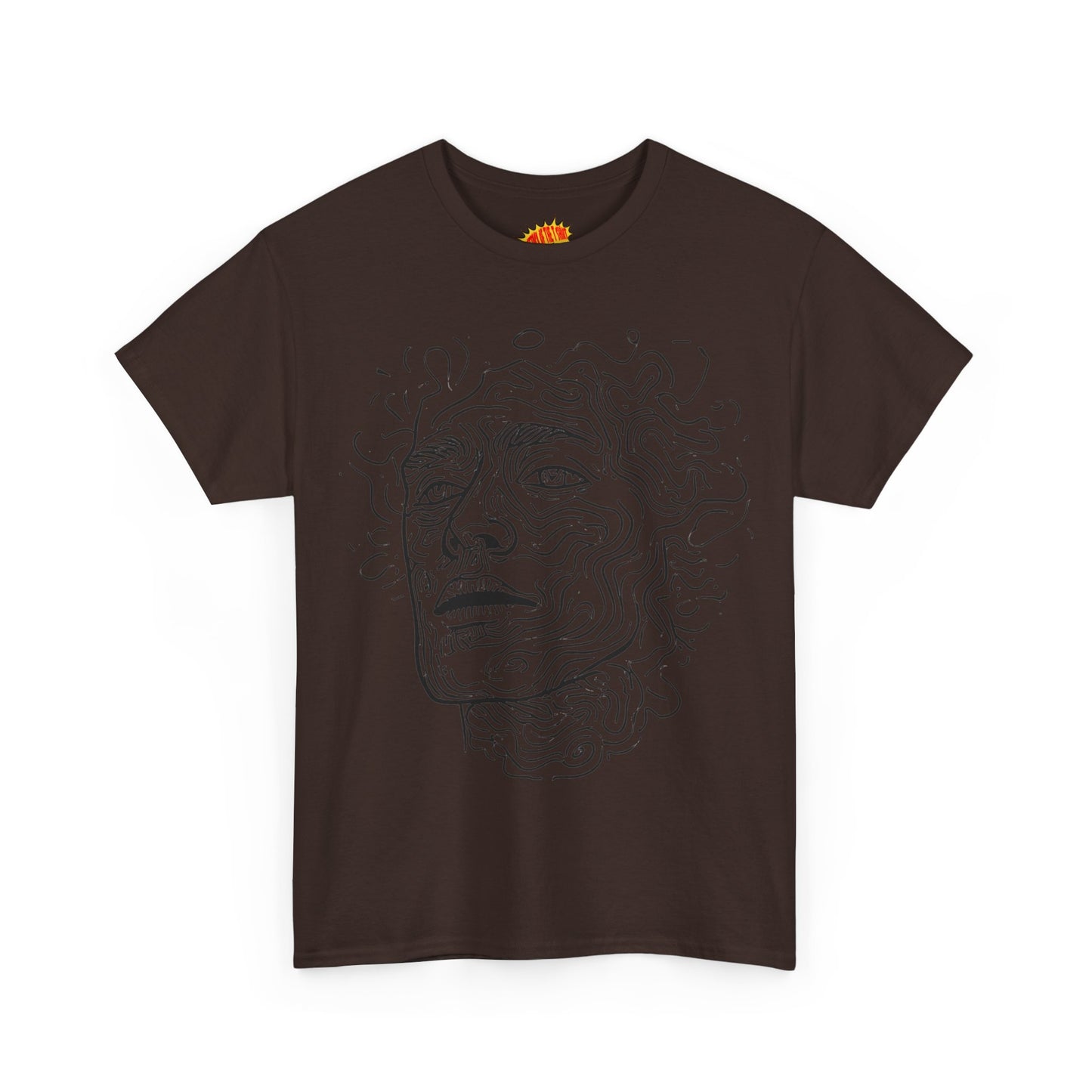 Human Face Line Drawing Portrait Graphic Art Tee Shirt *Multiple Colors*