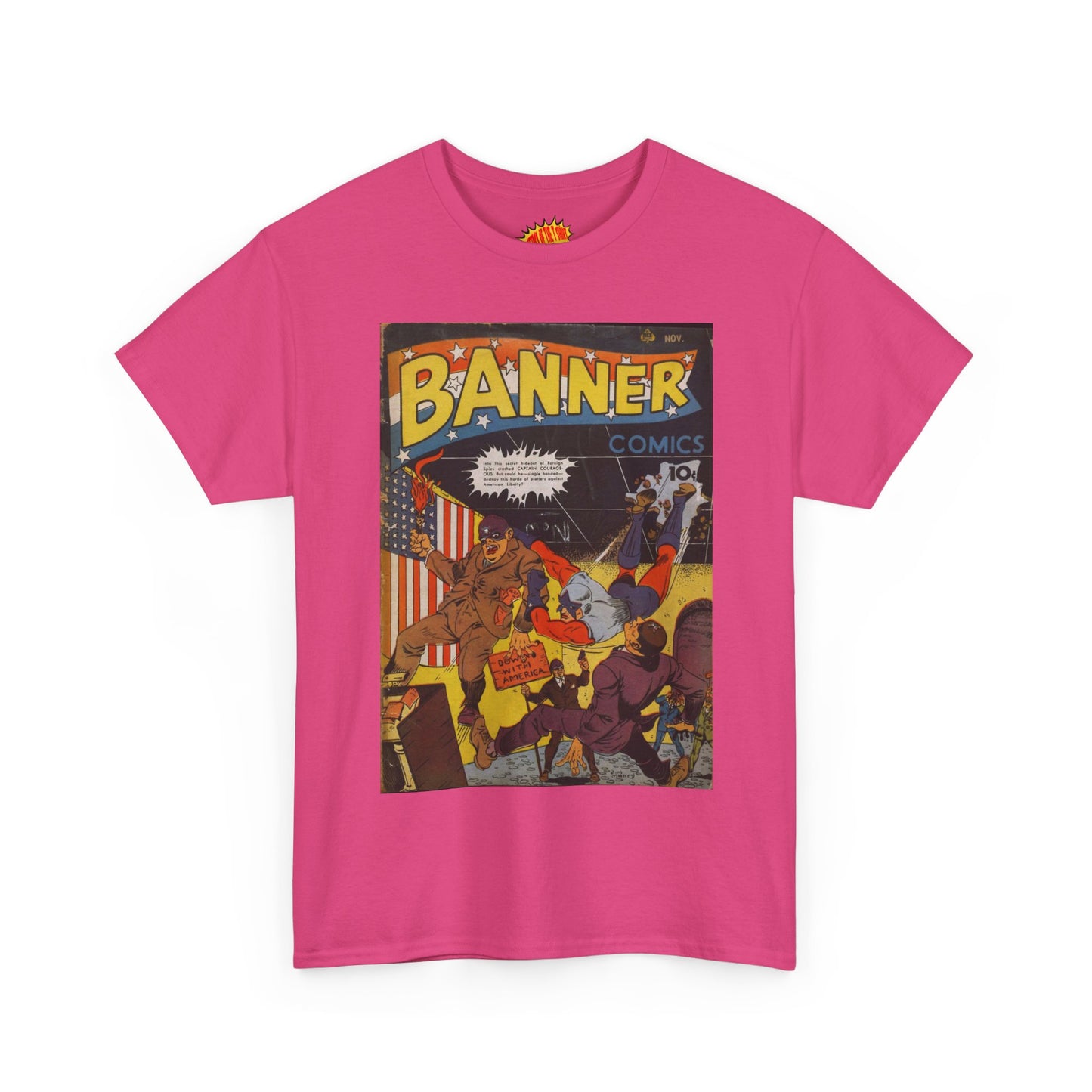 Banner Nov. Comic Tee Shirt *Multiple Colors*