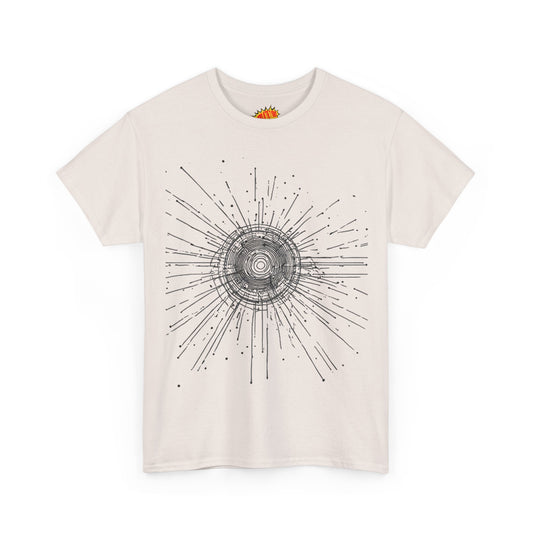 Circle Line Drawing Graphic Art Tee Shirt *Multiple Colors*