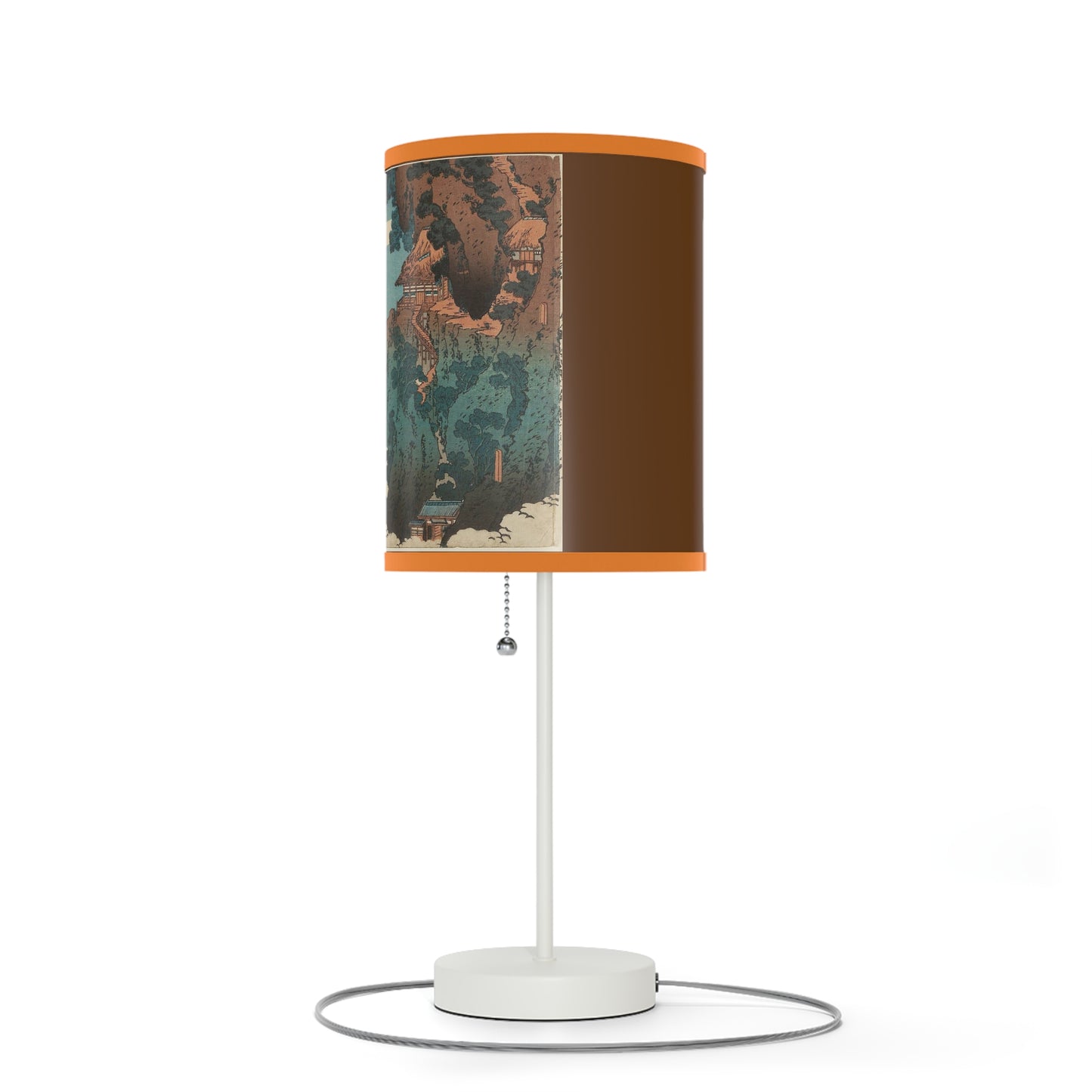 Hanging Cloud Bridge Japanese Woodcut Lamp