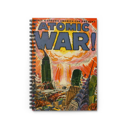 Atomic War November Comic Cover Notebook
