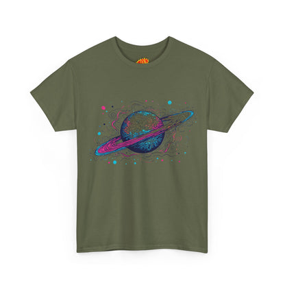 Ringed Planet Space Art Graphic Tee Shirt