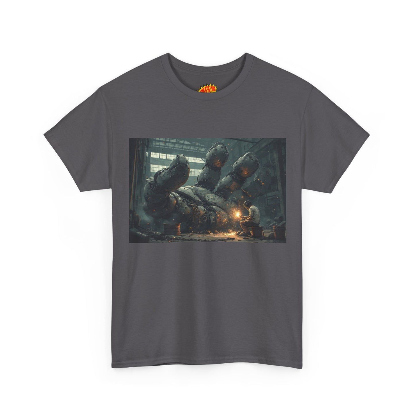 Anime Robot Hand w/Welder Scene T-Shirt *Multiple Colors*