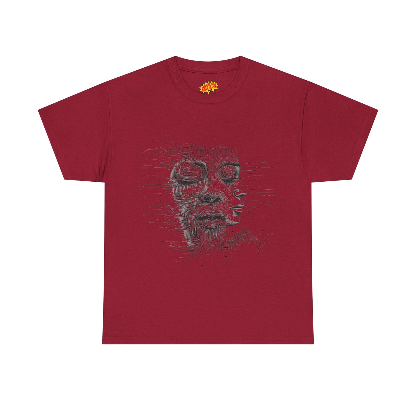 Line Drawing Graphic Art Faces Tee Shirt *Multiple Colors*