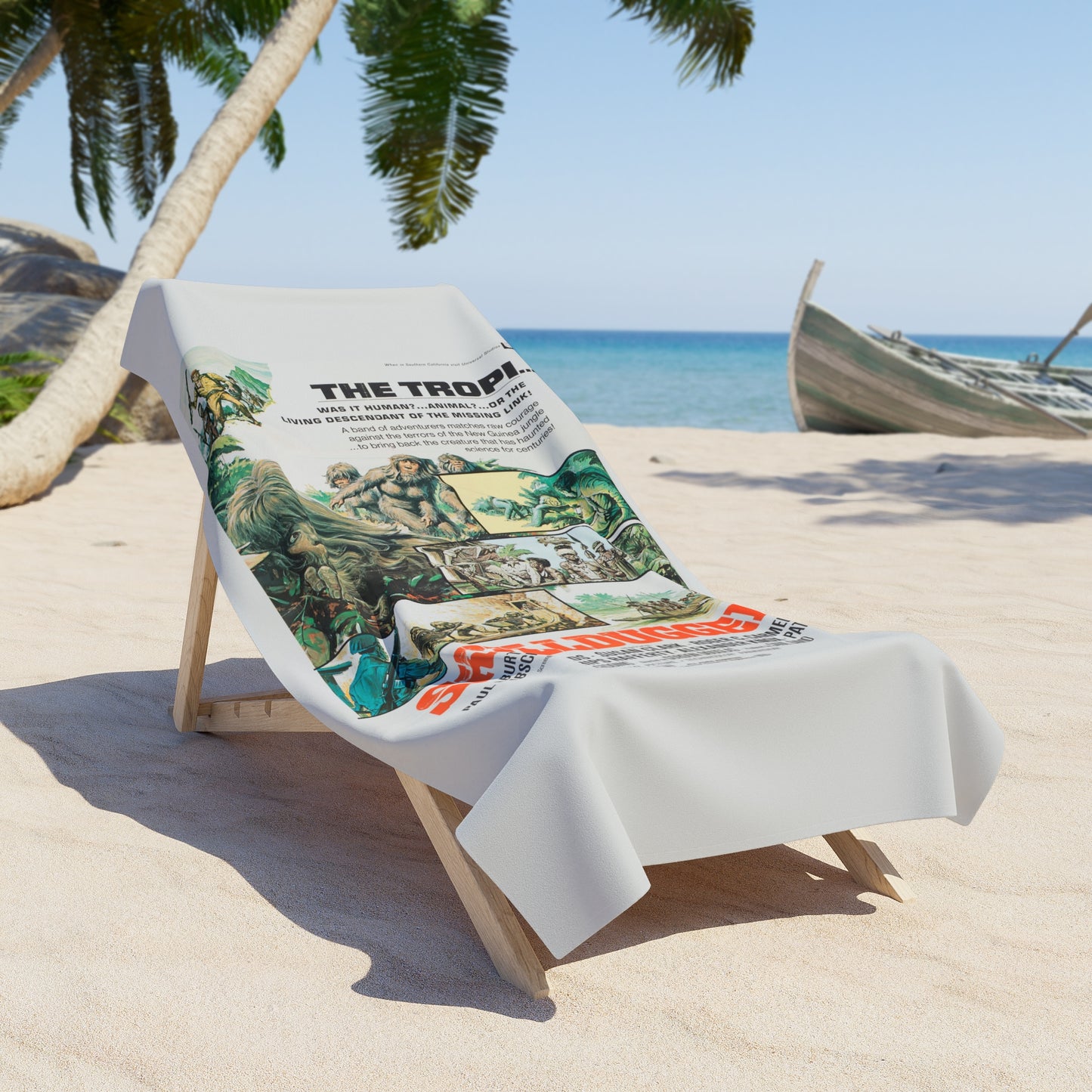 Skullduggery Vintage Movie Poster Beach Towel | Retro Pop Art 2 Sizes