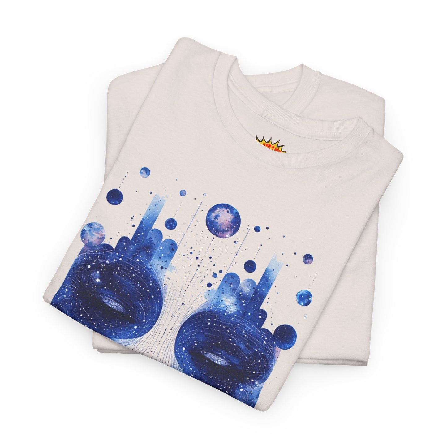 Cosmic Face Galaxy Graphic Space Art Tee Shirt *Multiple Colors*