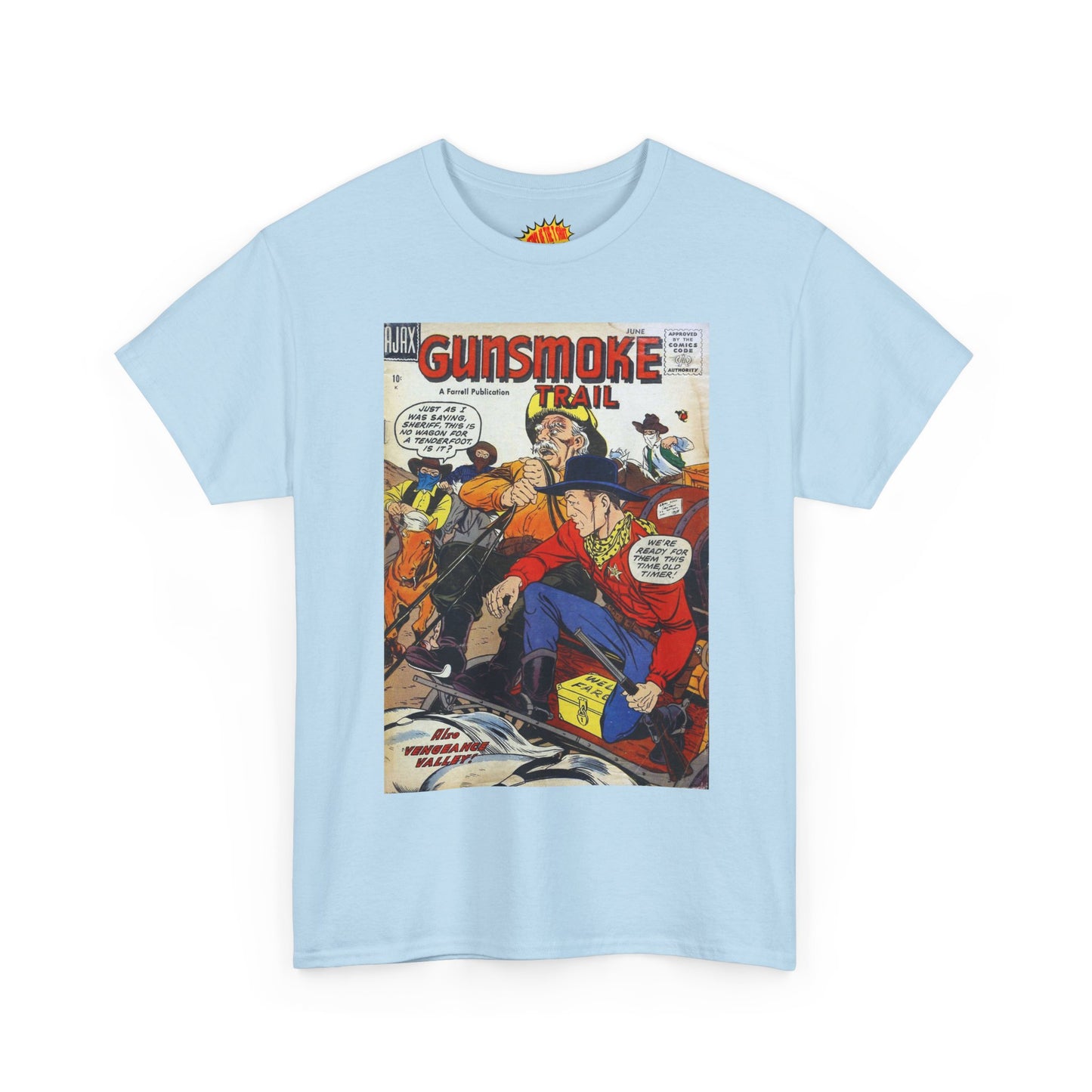 Gunsmoke Trail June Comic Tee Shirt *Multiple Colors*