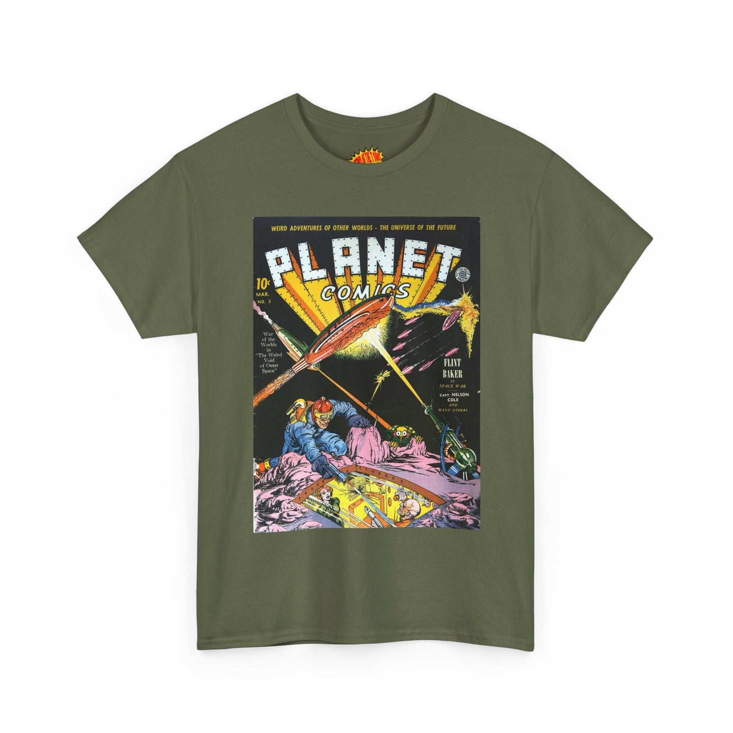 Planet Comics #3 - Heavy Cotton Tee *Dark Colors*