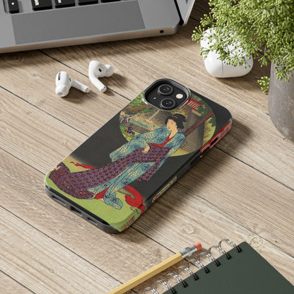 Oji Waterfall by Toyohara Chikanobu, 1890 iPhone Case *Many Sizes Available*