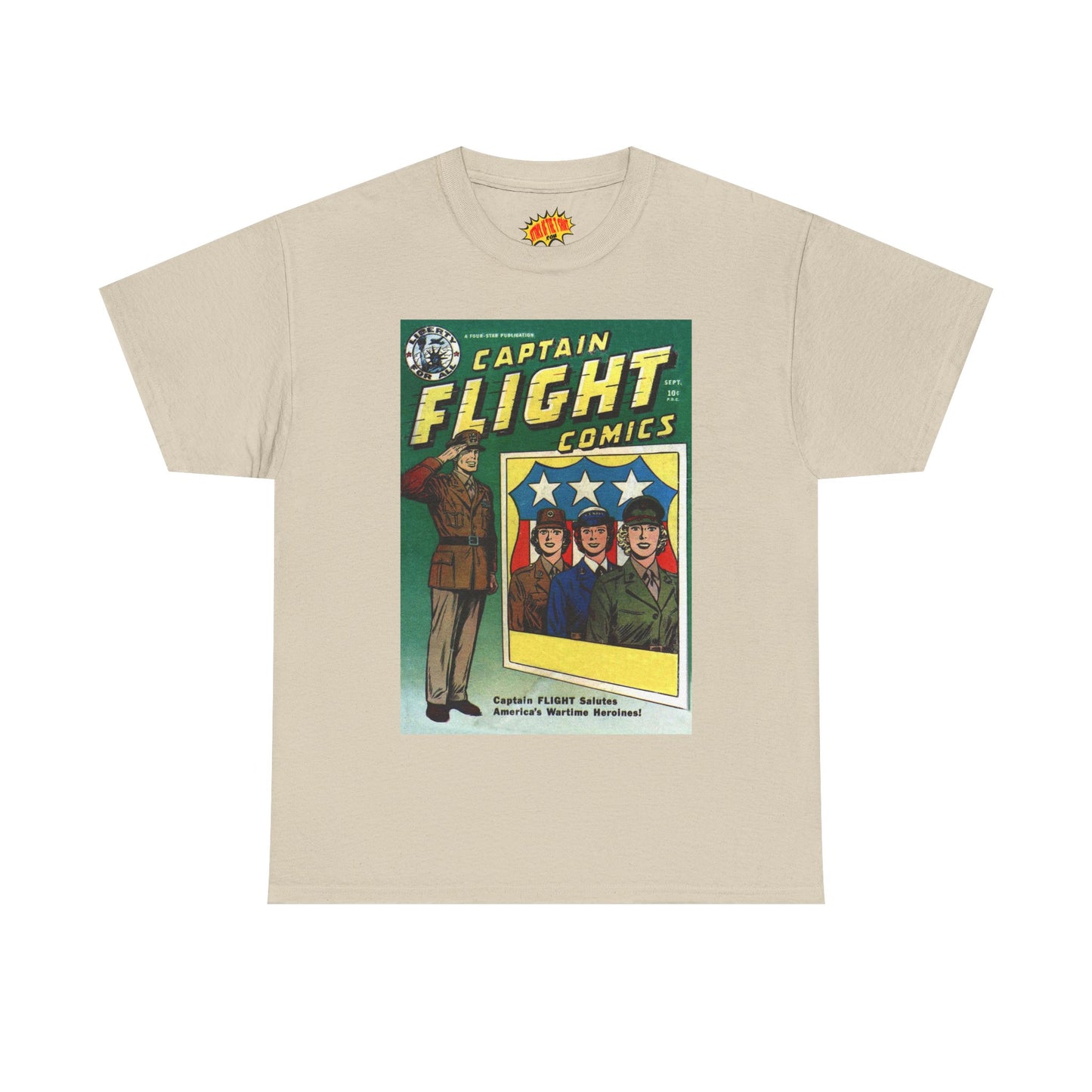 Captain Flight September Comic Tee Shirt *Multiple Colors*