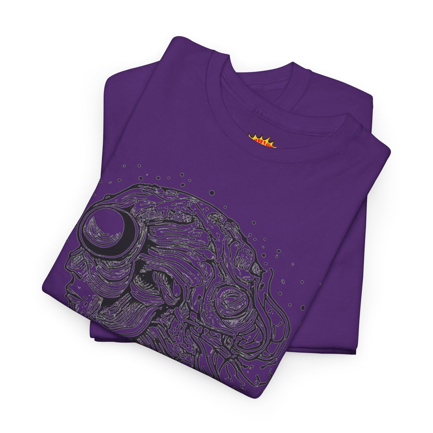 Humanoid Line Drawing Face Graphic Art Tee Shirt *Multiple Colors*