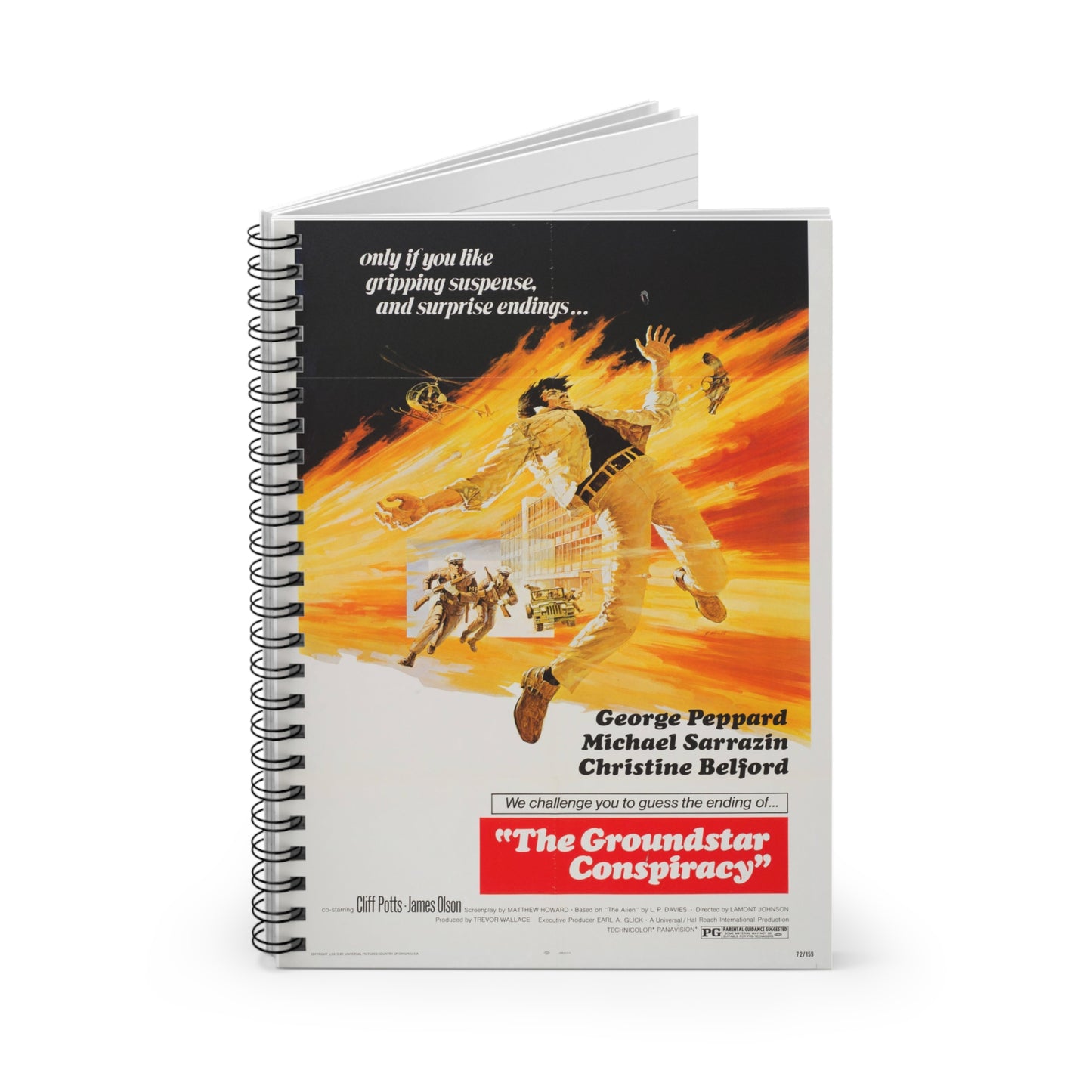 The Groundstar Conspiracy - Vintage Movie Poster Notebook