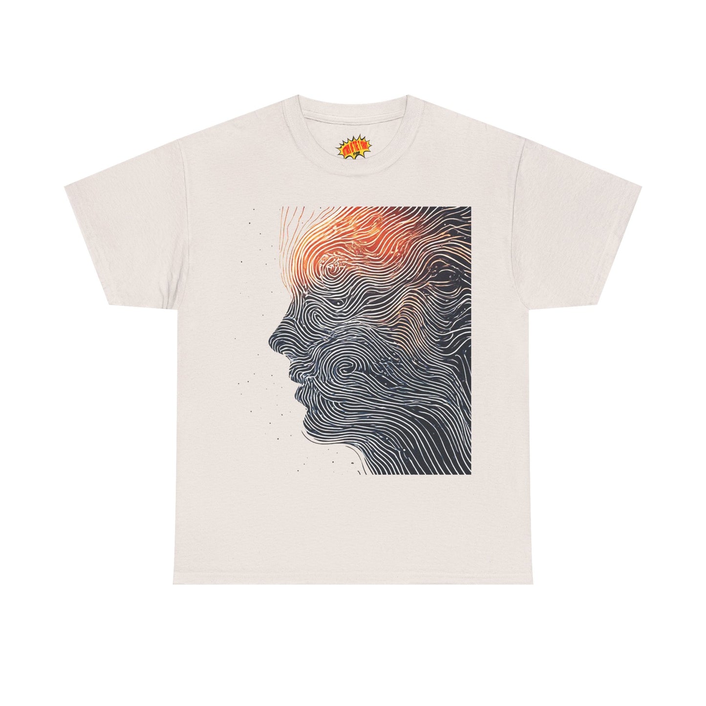 Line Drawing Face Graphic Art Tee Shirt *Multiple Colors*