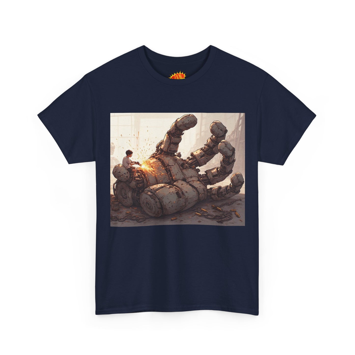 Anime Welder w/Giant Robot Hand T-Shirt *Multiple Colors*