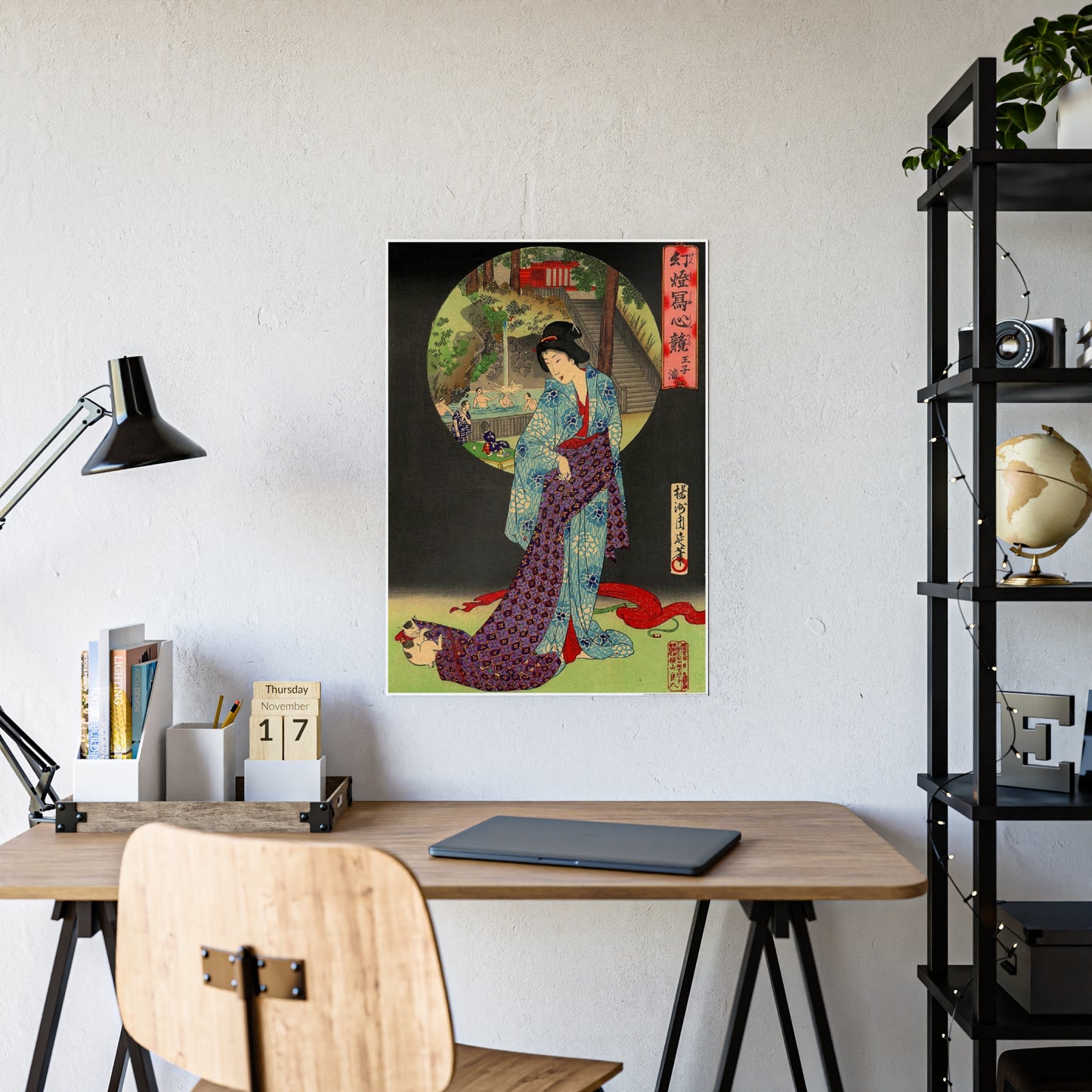 Oji Waterfall - Toyohara Chikanobu, 1890