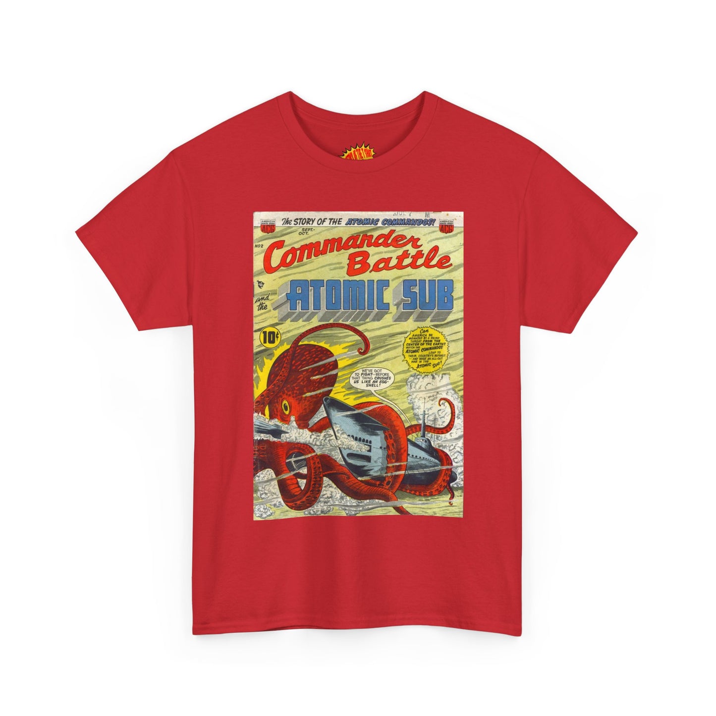 Commander Battle Atomic Sub No. 2 Comic Tee Shirt *Multiple Colors*