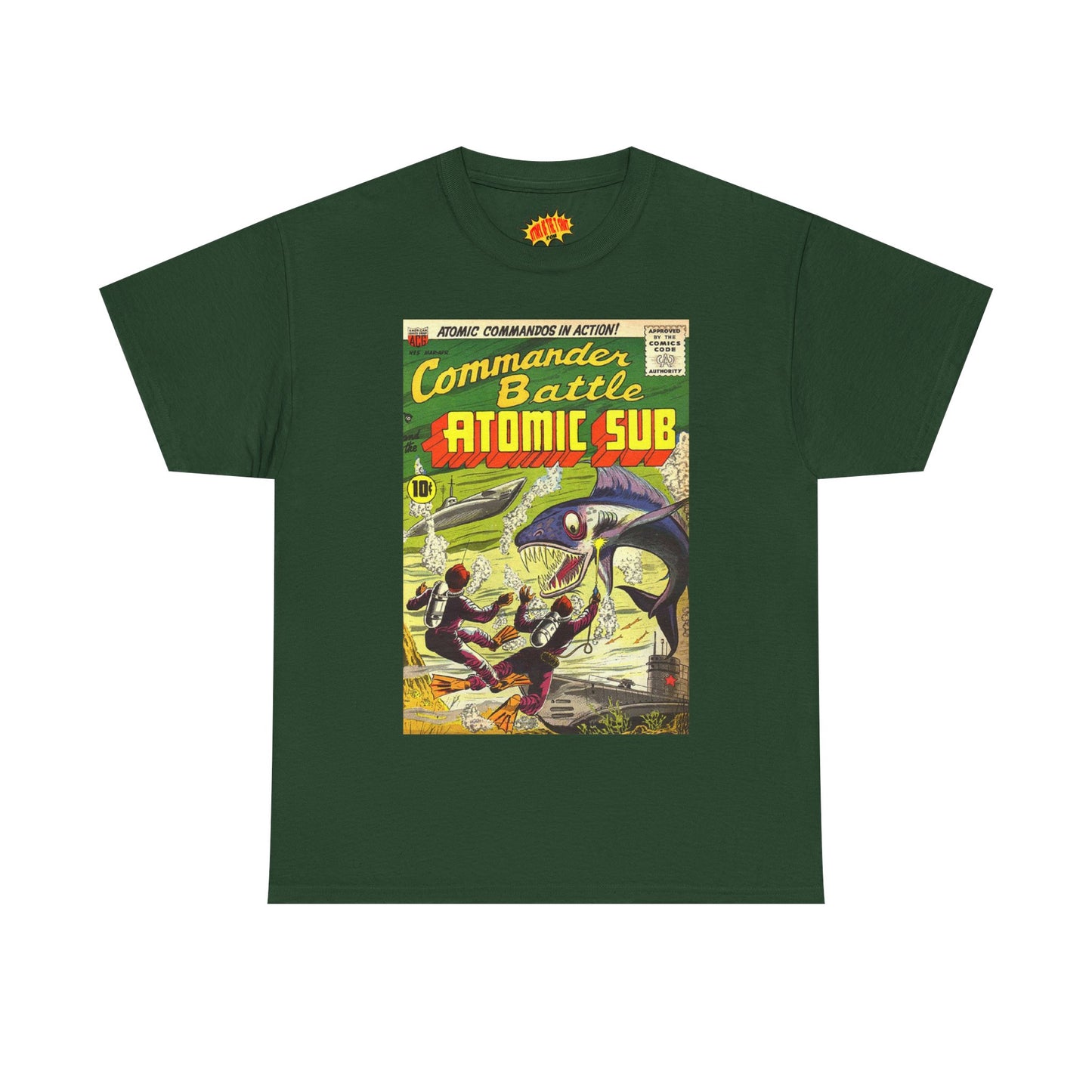 Commander Battle Atomic Sub Comic No. 5 Tee Shirt *Multiple Colors*