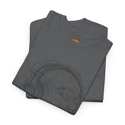 Line Drawing Portrait Graphic Music Art Tee Shirt