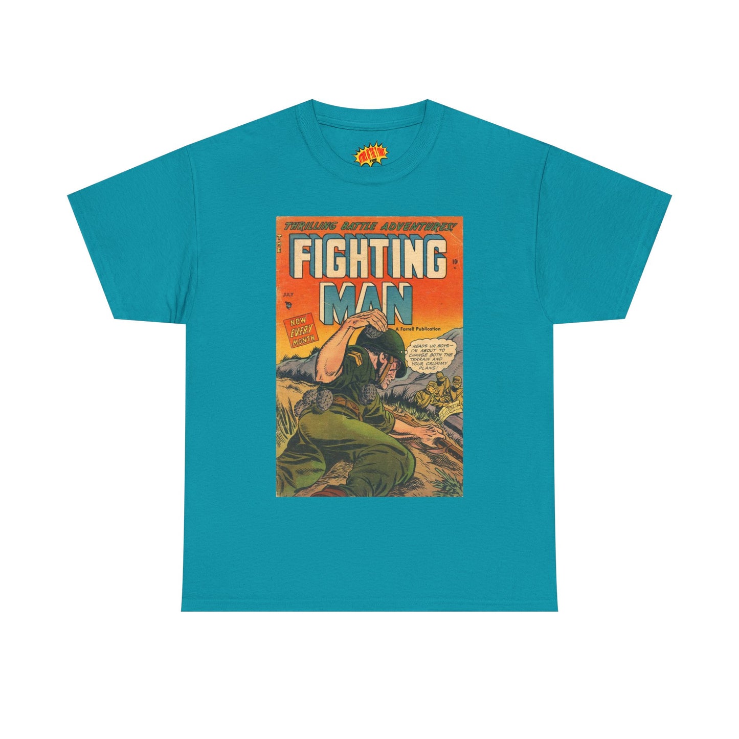 The Fighting Man July Comic Tee Shirt *Multiple Colors*