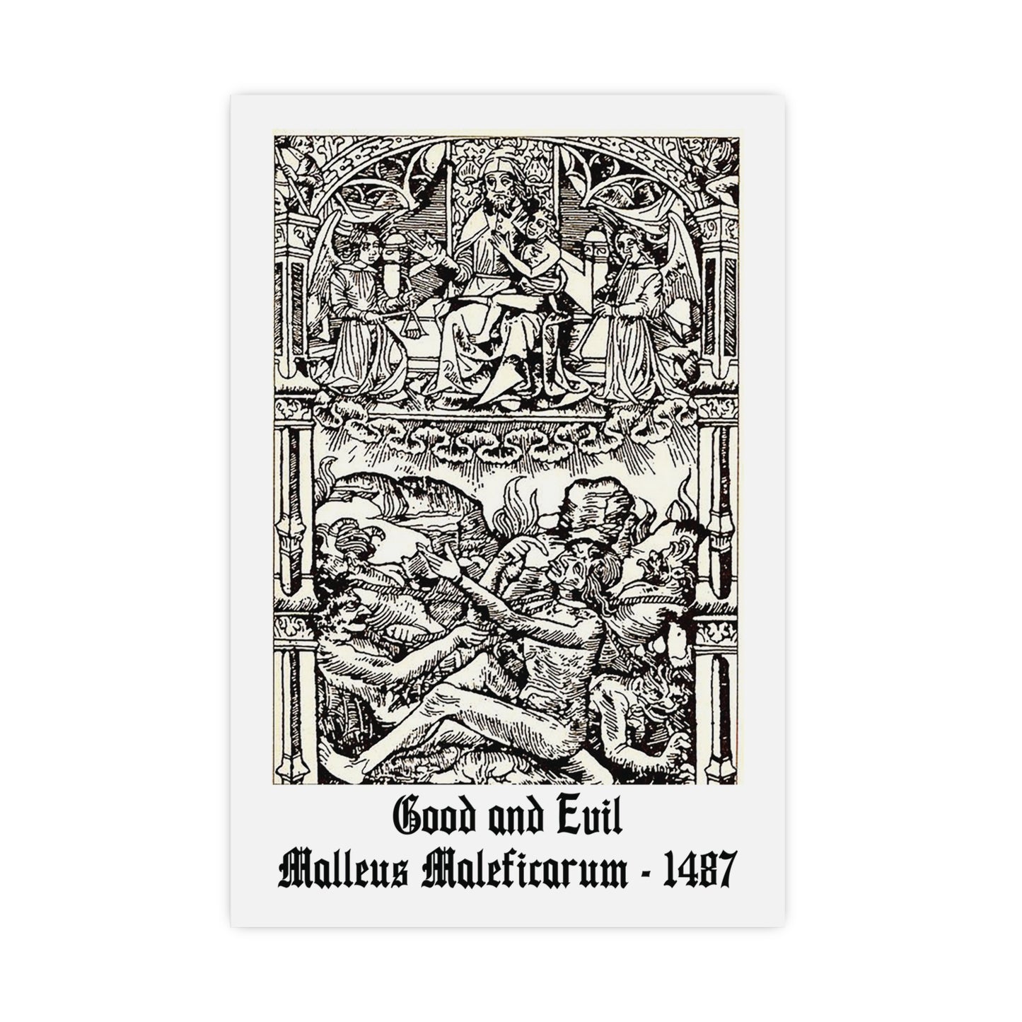 Good and Evil - Malleus Maleficarum, 1487 - Many Sizes Available