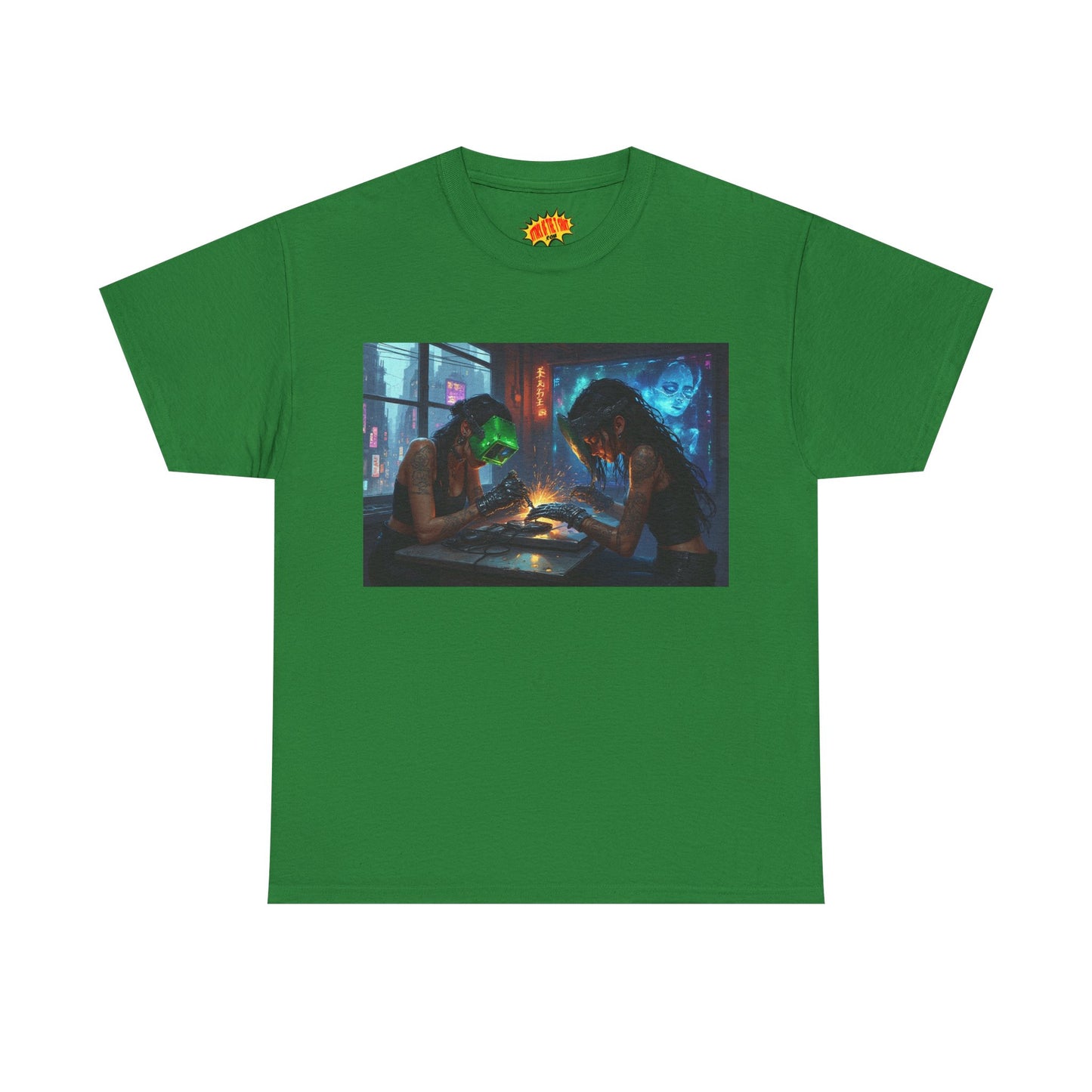 Cyberpunk Robot Nail Salon T-Shirt *Multiple Colors*