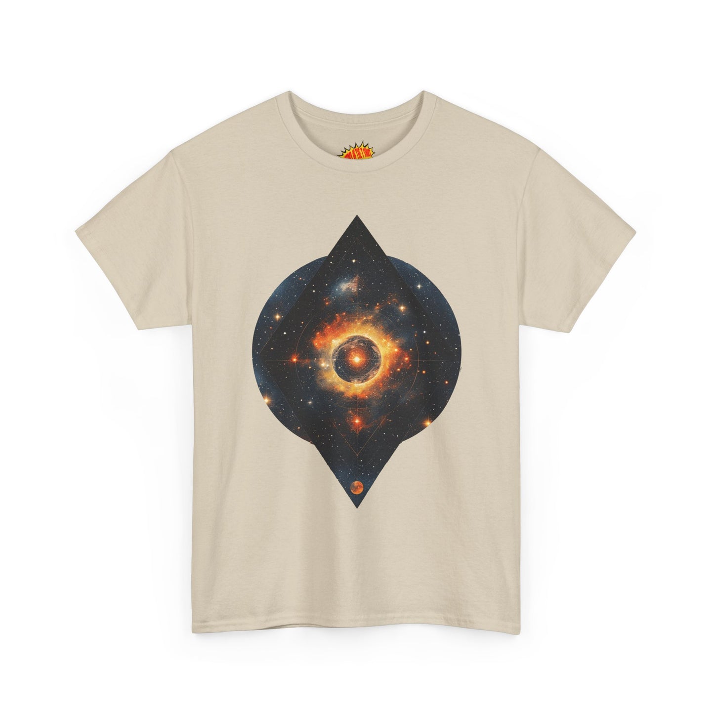 Rounded Diamond Shape Nebula Graphic Space Art Tee Shirt *Multiple Colors*