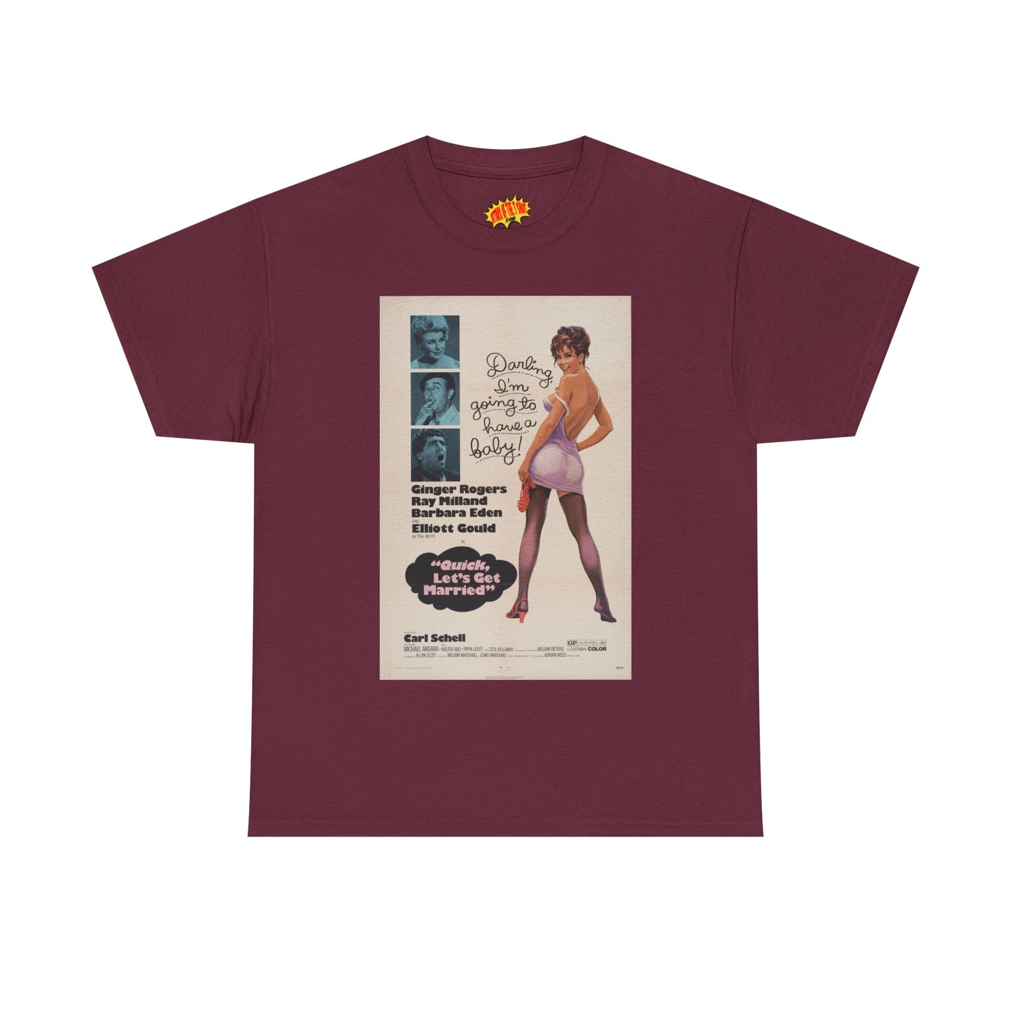 Quick, Let's Get Married Movie Poster T-Shirt *Multiple Colors*