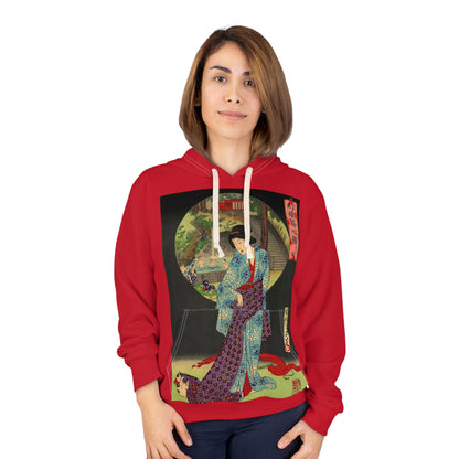 Oji Waterfall, Toyohara Chikanobu - Red Hoodie