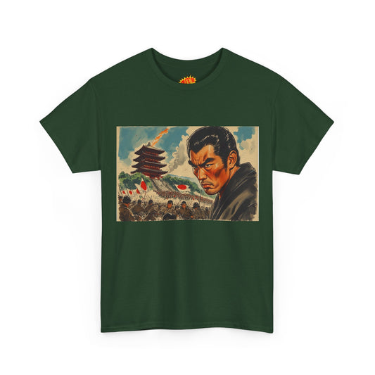 Vintage Style Japanese Battle Scene T-Shirt *Multiple Colors*
