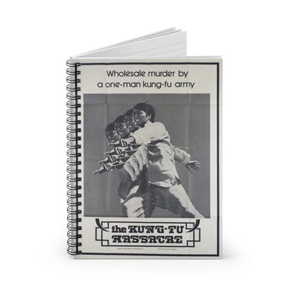The Kung-Fu Massacre - Vintage Movie Poster Notebook