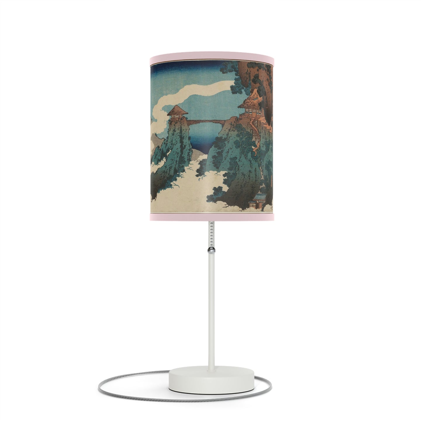 Hanging Cloud Bridge Japanese Woodcut Lamp