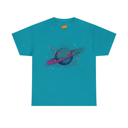 Ringed Planet Space Art Graphic Tee Shirt
