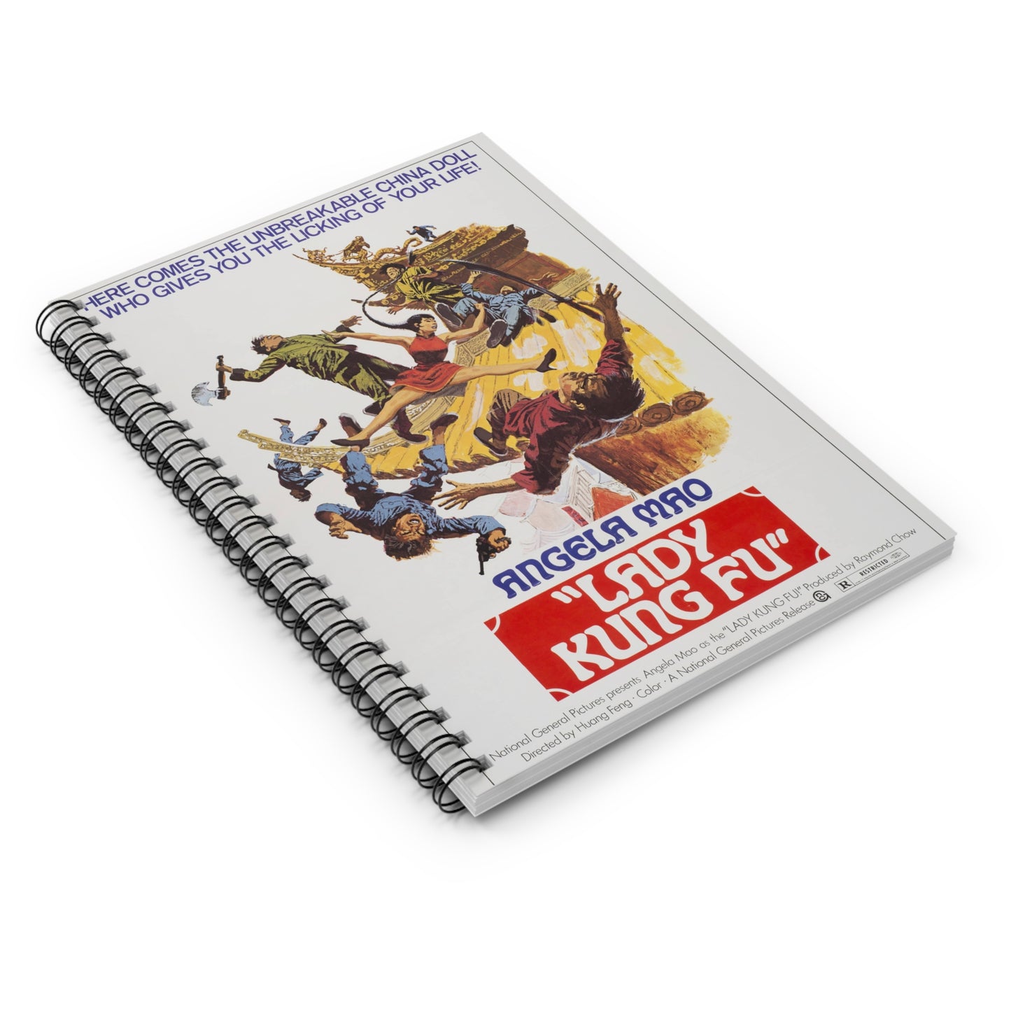 Lady Kung-Fu - Vintage Movie Poster Notebook