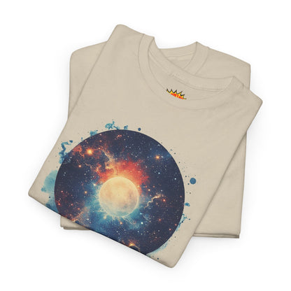 Abstract Galaxy Nebula Art w/Face Graphic Tee Shirt