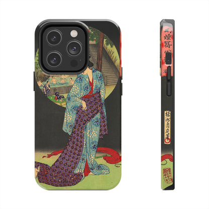 Oji Waterfall by Toyohara Chikanobu, 1890 iPhone Case *Many Sizes Available*