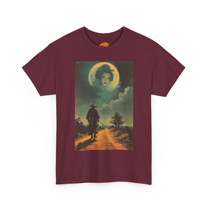 Walking Samurai w/Full Moon Woman T-Shirt