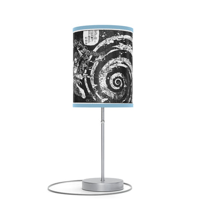 Destruction by Hokusai Japanese Woodcut Lamp