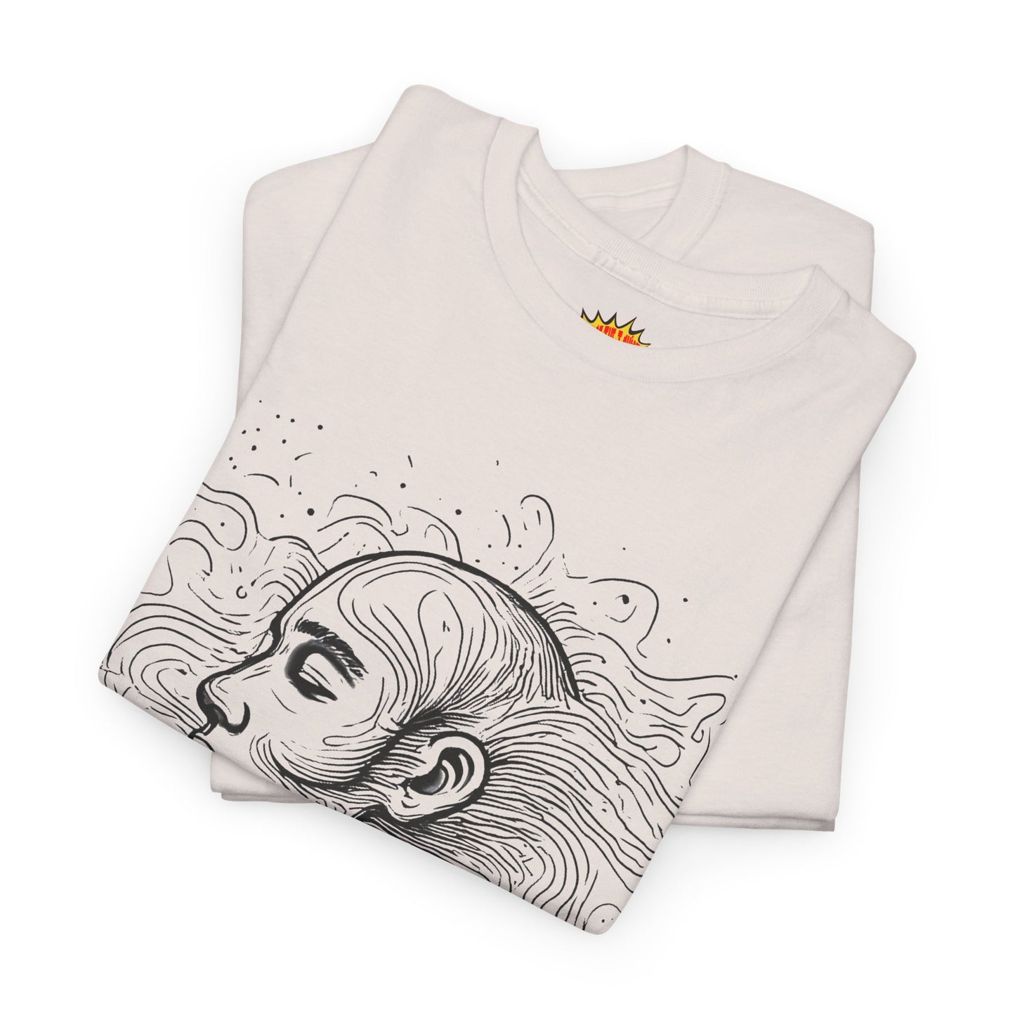 Line Drawing Graphic Art Face Tee Shirt *Multiple Colors*