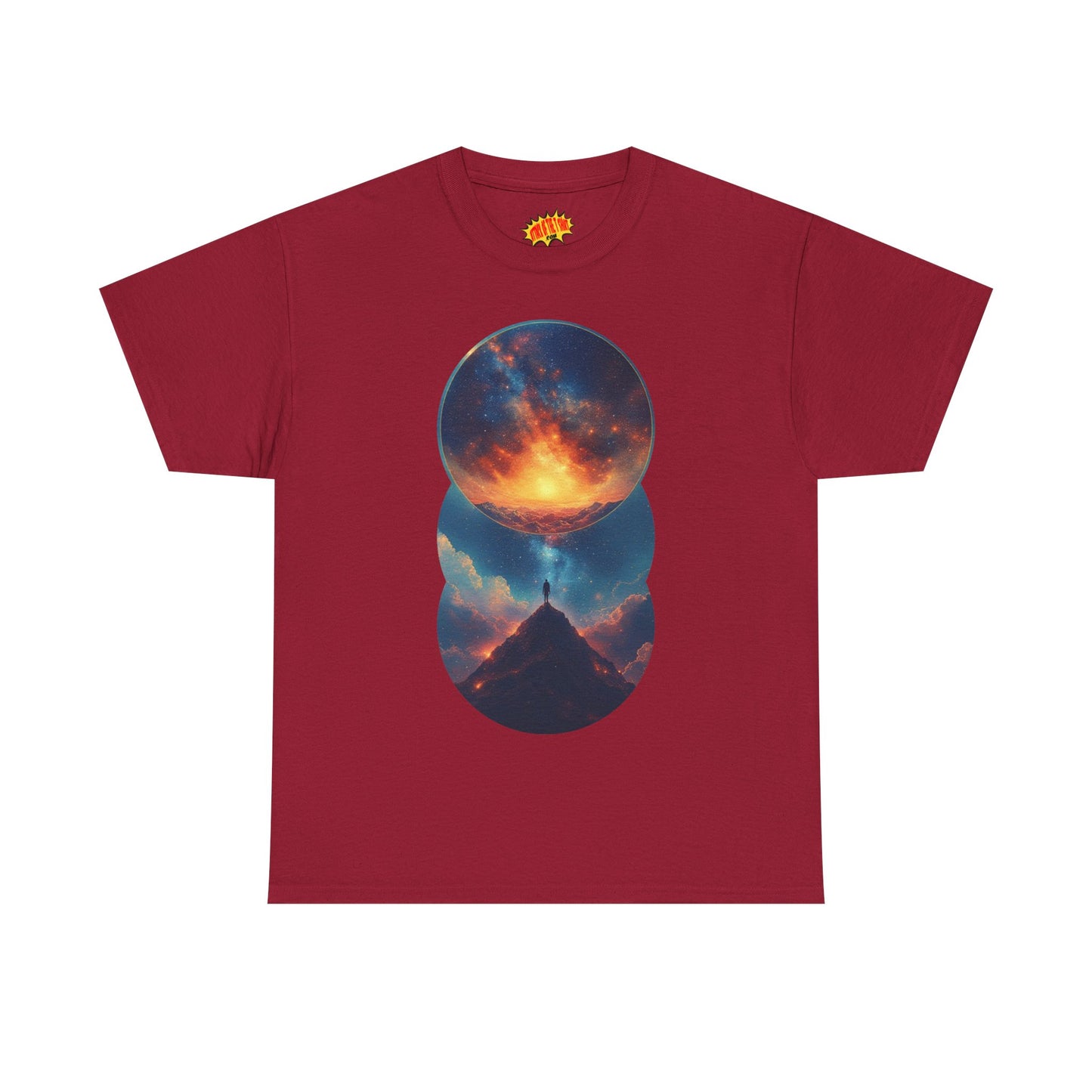 Round Cosmic Galaxy Graphic Art Tee Shirt *Multiple Colors*