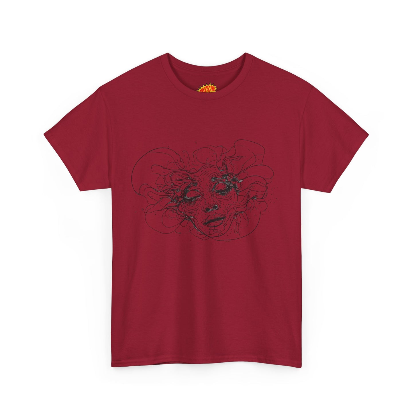 Abstract Face Line Drawing Graphic Art Tee Shirt *Multiple Colors*