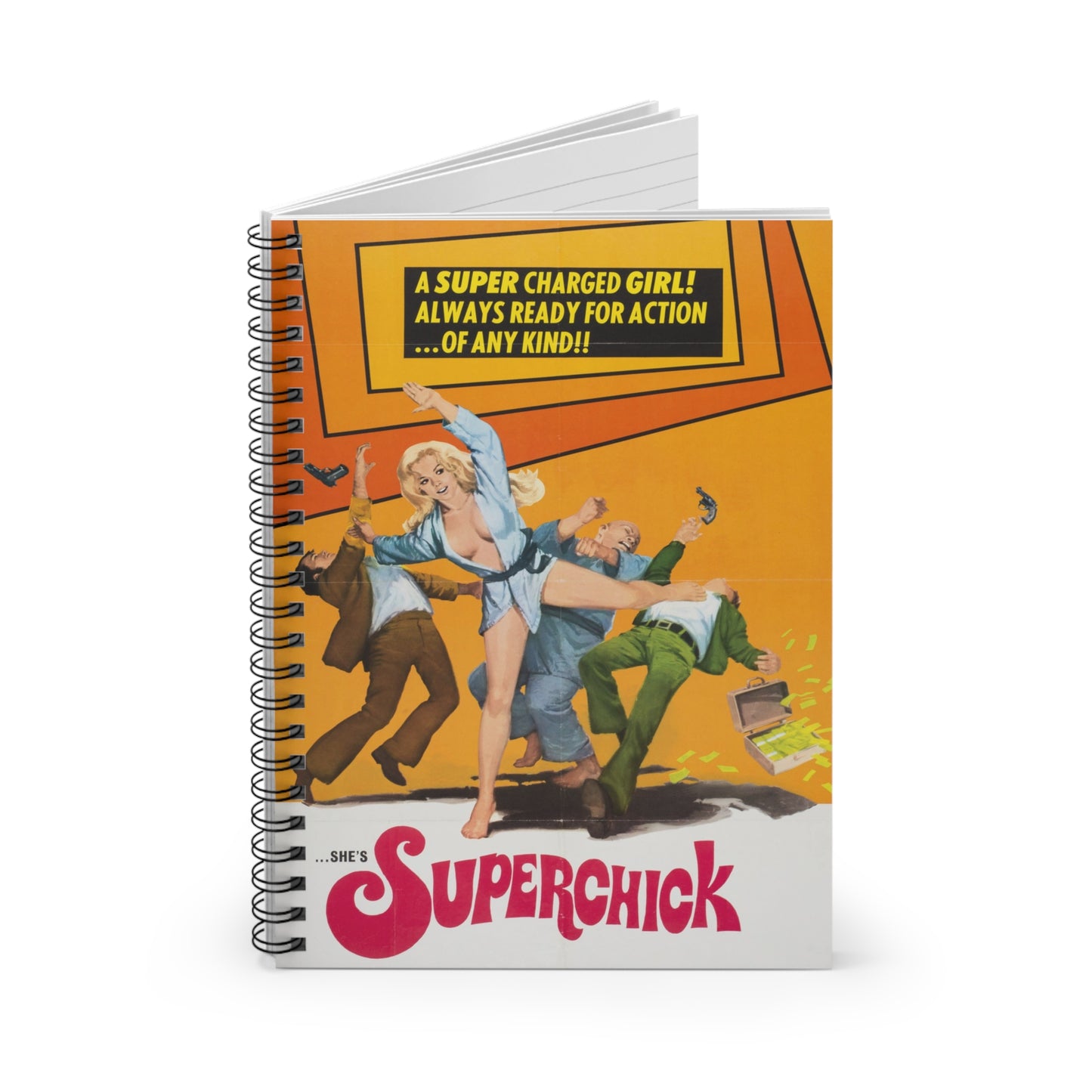 Superchick - Vintage Movie Poster Notebook
