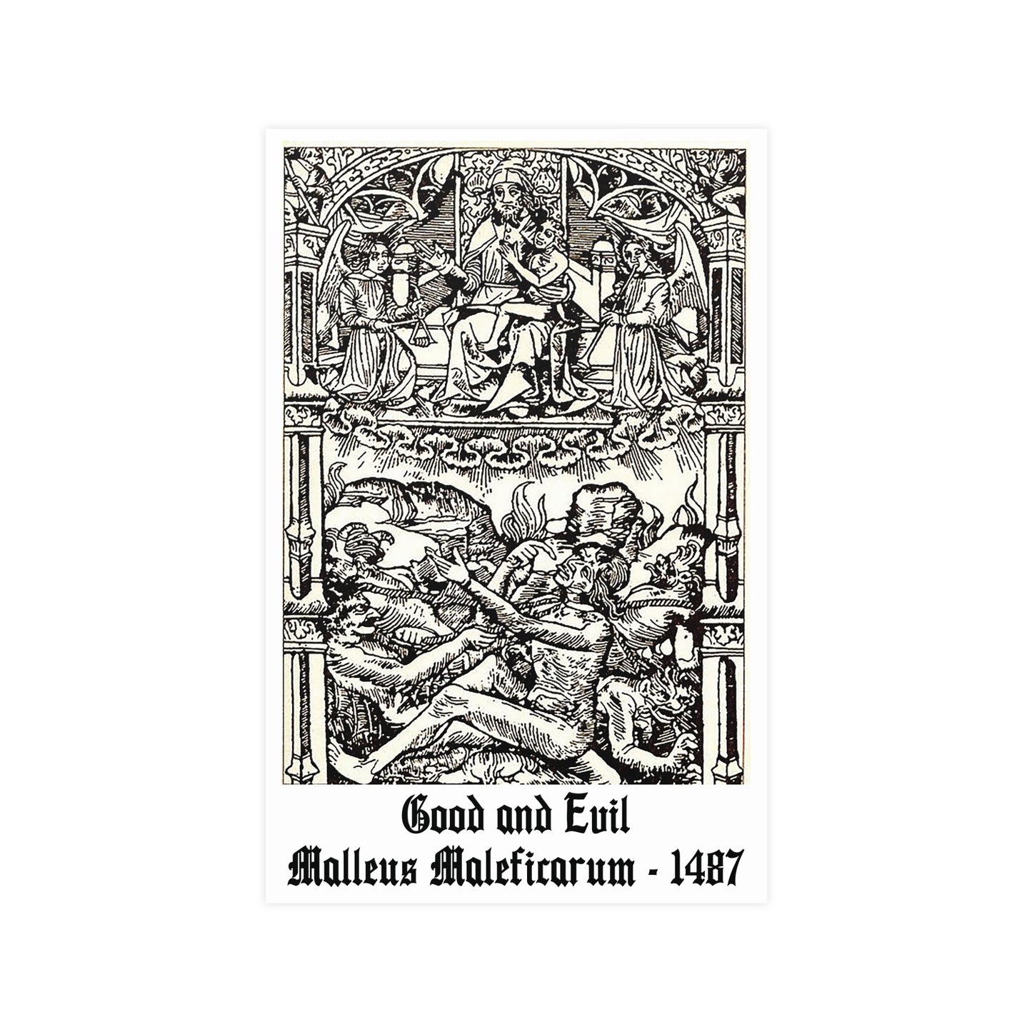 Good and Evil - Malleus Maleficarum, 1487 - Many Sizes Available