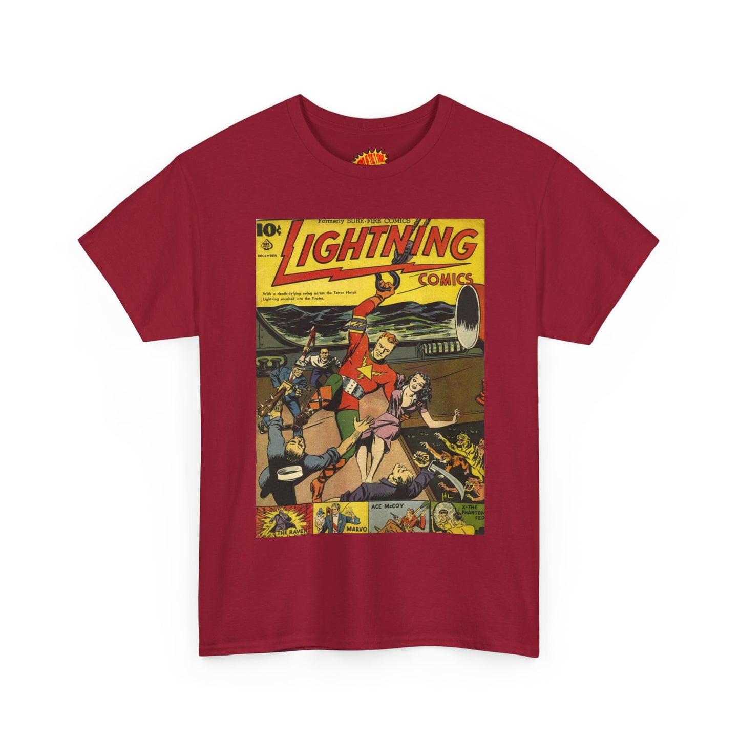 Lightning Comics December Comic Tee Shirt *Multiple Colors*