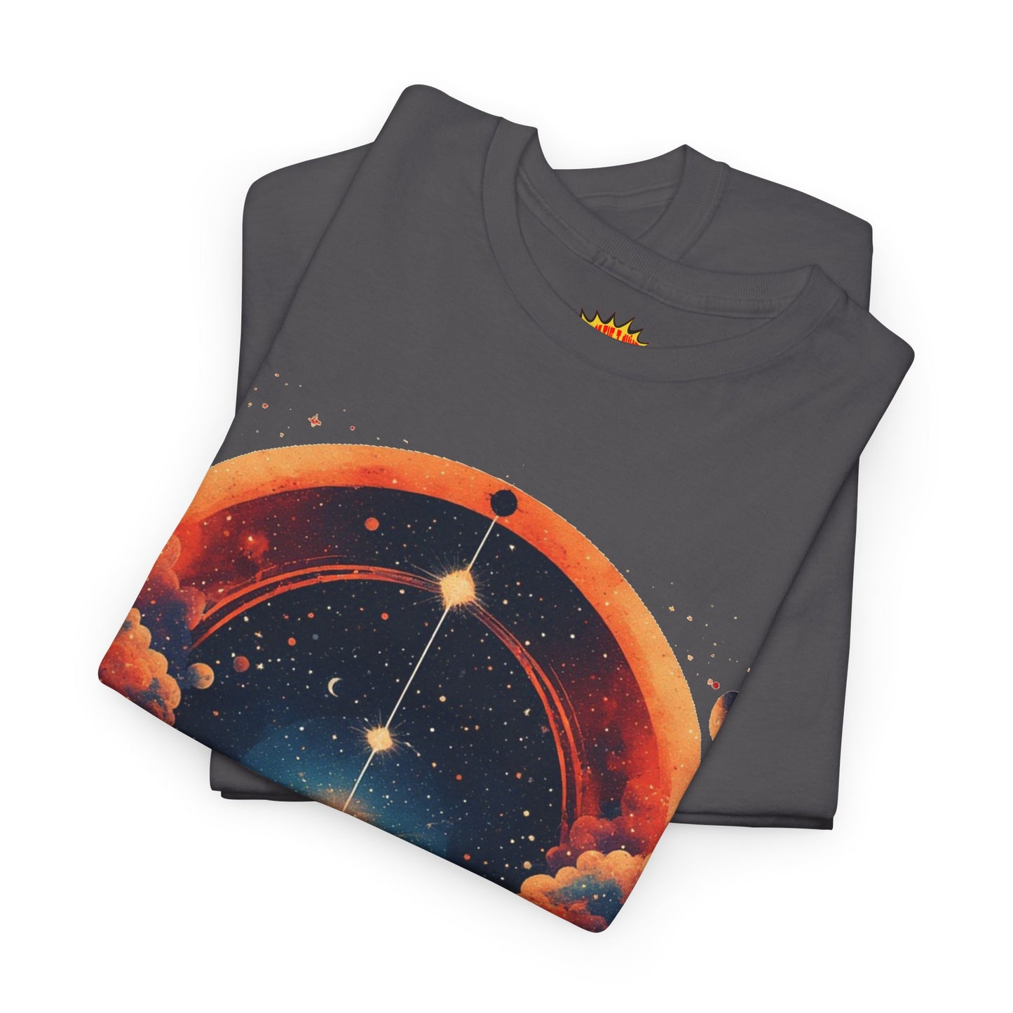 Round Galaxy Graphic Tee Shirt *Multiple Colors*
