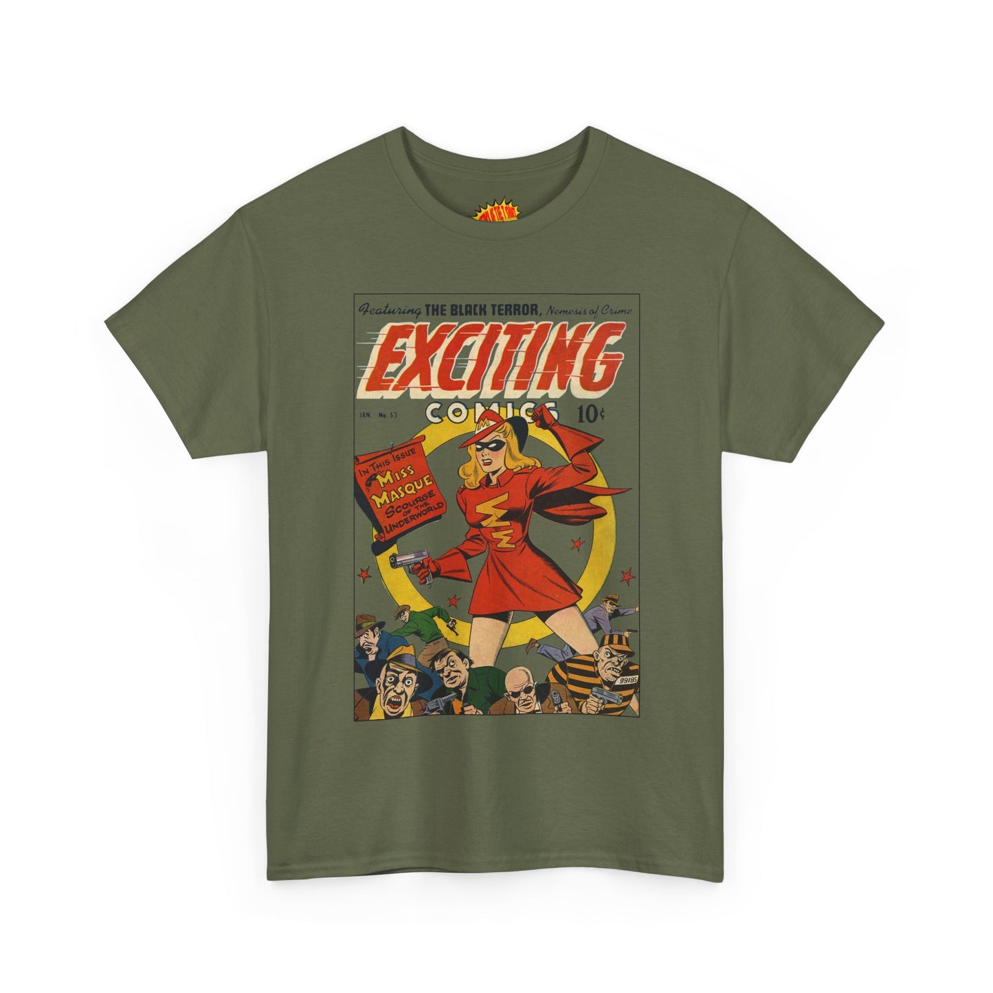 Exciting Comics #53 - Heavy Cotton Tee *Many Sizes and Colors Available*