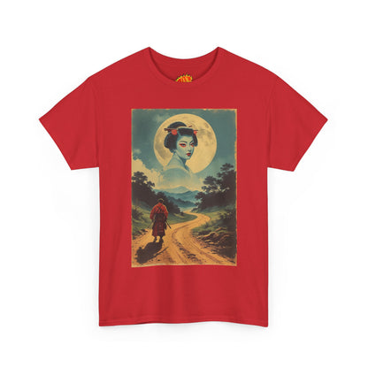 Walking Samurai w/Cloud Moon Woman T-Shirt
