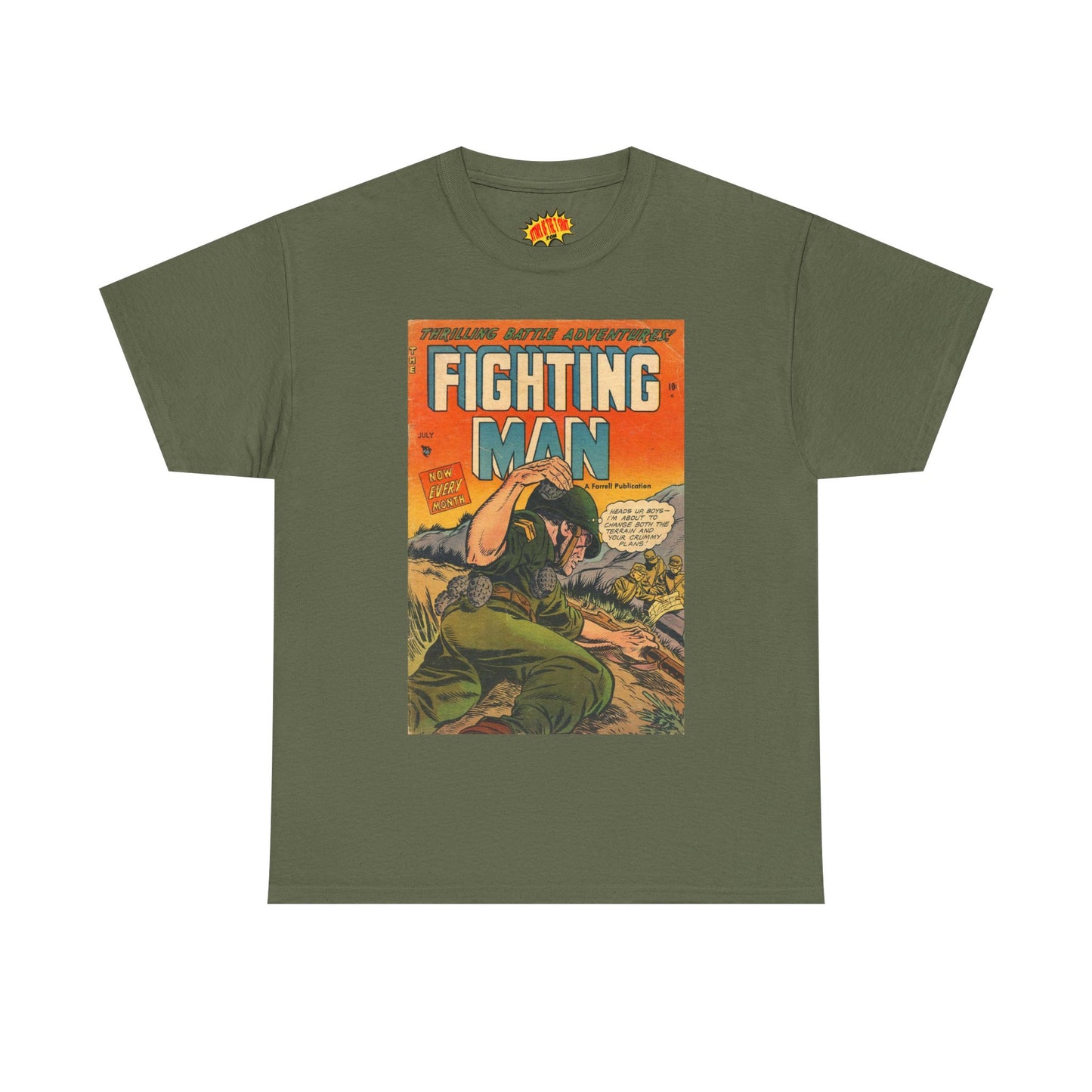 The Fighting Man July Comic Tee Shirt *Multiple Colors*