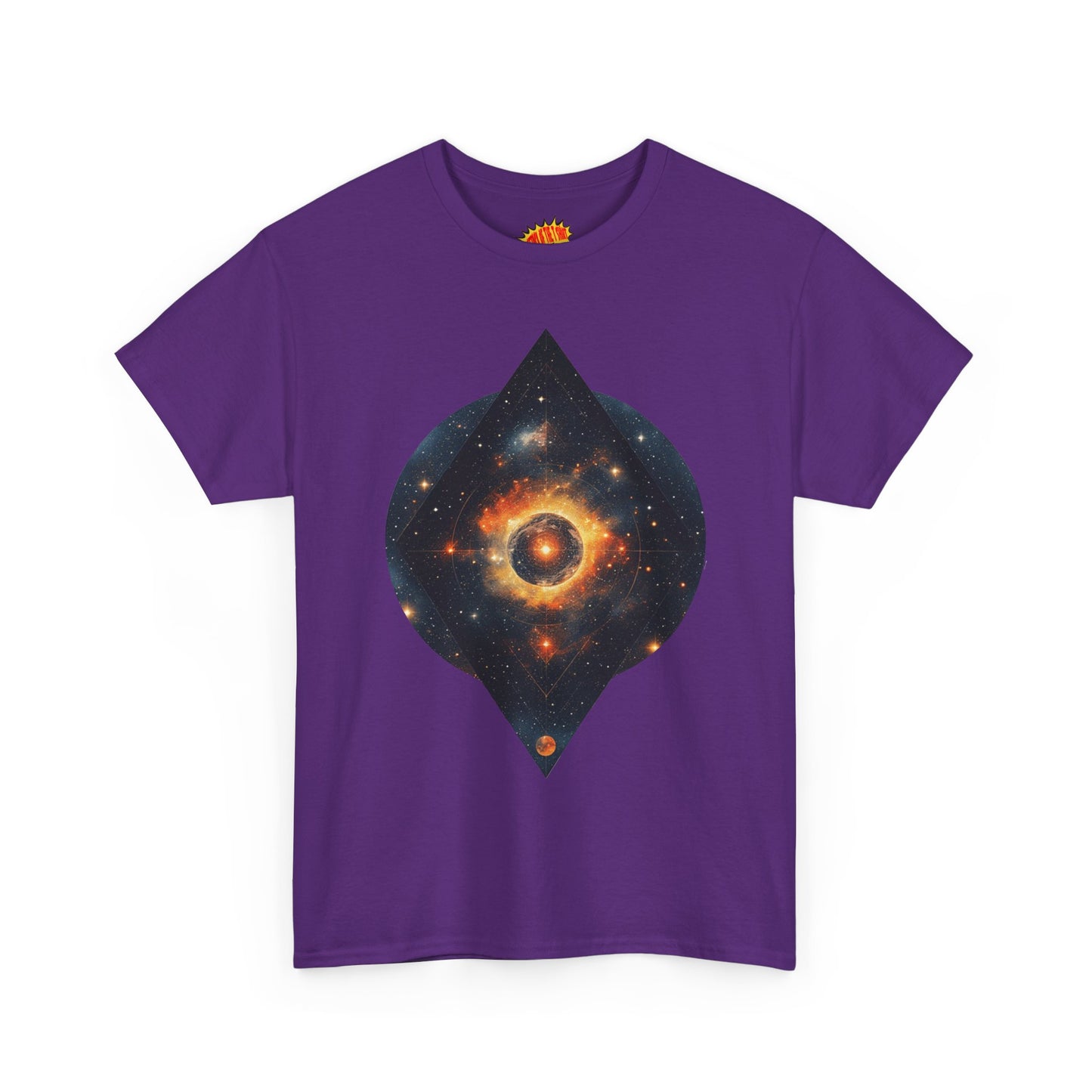 Rounded Diamond Shape Nebula Graphic Space Art Tee Shirt *Multiple Colors*